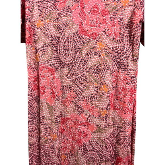 LuLaRoe Julia Women's Multi Pink Pattern Dress - Picture 3 of 7